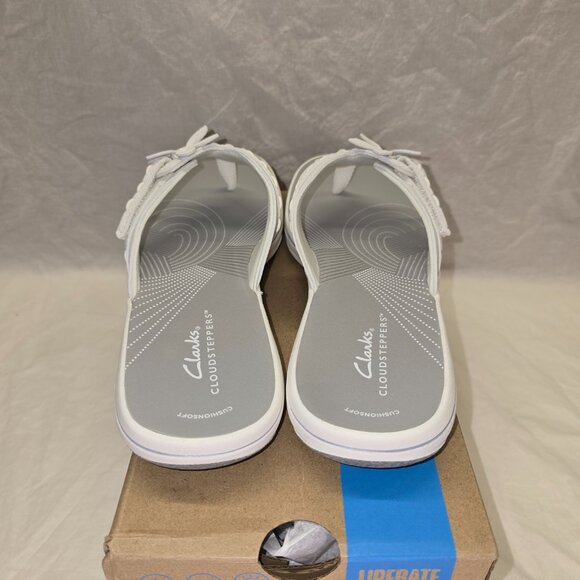 Clarks Breeze Opal Sandal in White, Women's Size 8, New in Box - Picture 4 of 7